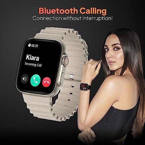 Fire-Boltt Gladiator 1.96" Biggest Display Smart Watch with Bluetooth Calling, Voice Assistant &123 Sports Modes, 8 Unique UI Interactions, SpO2, 24/7 Heart Rate Tracking (Light Gold) - Triveni World