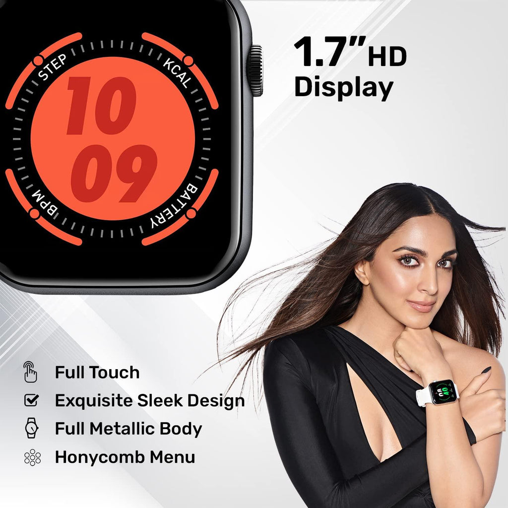 Fire-Boltt India's No 1 Smartwatch Brand Ring Bluetooth Calling with SpO2 & 1.7” Metal Body with Blood Oxygen Monitoring, Continuous Heart Rate, Full Touch & Multiple Watch Faces - Triveni World