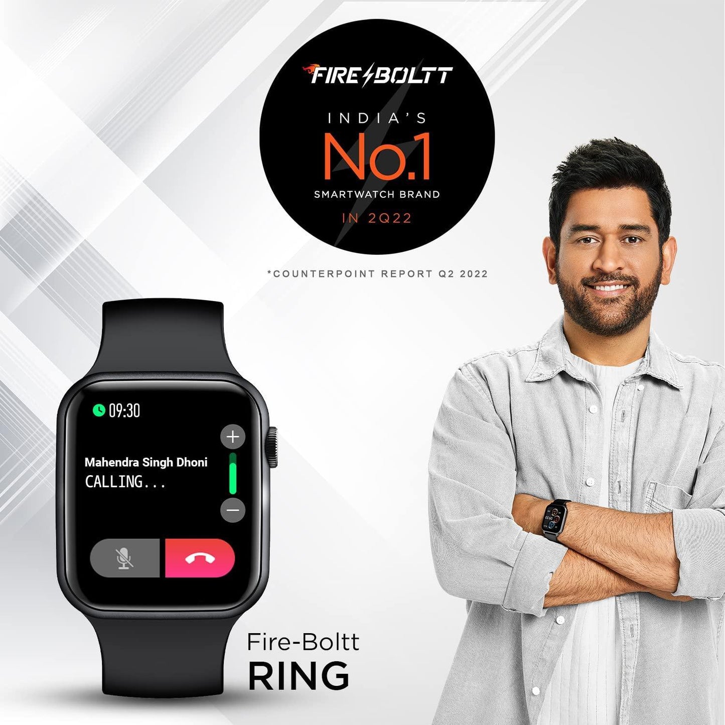 Fire-Boltt India's No 1 Smartwatch Brand Ring Bluetooth Calling with SpO2 & 1.7” Metal Body with Blood Oxygen Monitoring, Continuous Heart Rate, Full Touch & Multiple Watch Faces - Triveni World