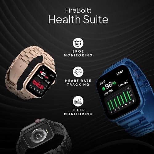 Fire-Boltt Lumos Stainless Steel Luxury Smart Watch with 1.91” Large Display, Bluetooth Calling, Voice Assistant, 100+ Sports Modes - Triveni World