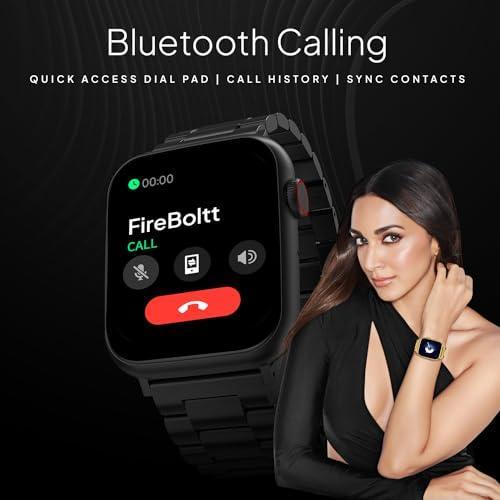 Fire-Boltt Lumos Stainless Steel Luxury Smart Watch with 1.91” Large Display, Bluetooth Calling, Voice Assistant, 100+ Sports Modes - Triveni World