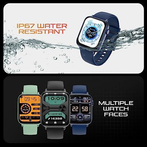 Fire-Boltt Newly Launched Ninja Fit Pro Smartwatch Bluetooth Calling Full Touch 2.0 & 120+ Sports Modes with IP68, Multi UI Screen, Over 100 Cloud Based Watch Faces, Built in Games (Blue) - Triveni World