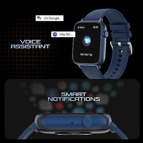 Fire-Boltt Newly Launched Ninja Fit Pro Smartwatch Bluetooth Calling Full Touch 2.0 & 120+ Sports Modes with IP68, Multi UI Screen, Over 100 Cloud Based Watch Faces, Built in Games (Blue) - Triveni World