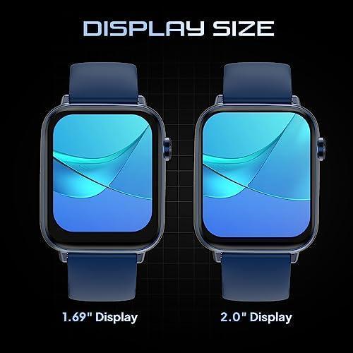 Fire-Boltt Newly Launched Ninja Fit Pro Smartwatch Bluetooth Calling Full Touch 2.0 & 120+ Sports Modes with IP68, Multi UI Screen, Over 100 Cloud Based Watch Faces, Built in Games (Blue) - Triveni World