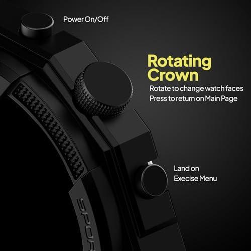 Fire-Boltt Newly Launched Quest Smartwatch 1.39" Full Touch GPS Tracking Smart Watch Bluetooth Calling, 100+ Sports Modes, 360 * 360 Pixel High Resolution, Health Suite & Rugged Outdoor Built - Triveni World