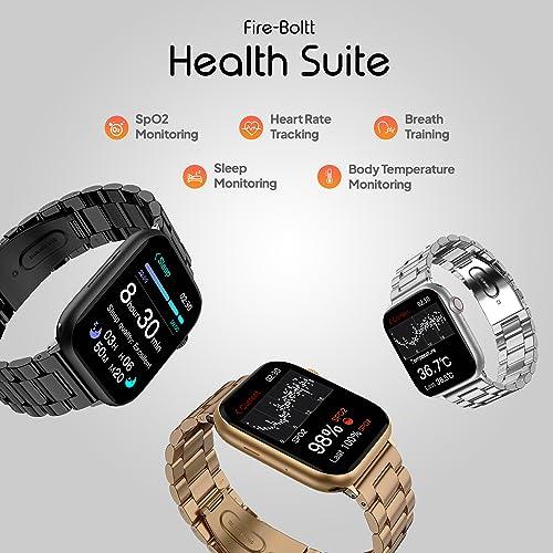 Fire-Boltt Newly Launched Vogue Large 2.05" Display Smart Watch, Always On Display, Wireless Charging, App Based GPS with Bluetooth Calling & 500+ Watch Faces (Chain Rose Gold) - Triveni World