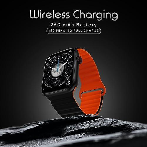 Fire-Boltt Newly Launched Vogue Large 2.05" Display Smart Watch, Always On Display, Wireless Charging, App Based GPS with Bluetooth Calling & 500+ Watch Faces (Charcoal Black) - Triveni World