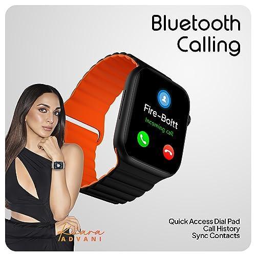 Fire-Boltt Newly Launched Vogue Large 2.05" Display Smart Watch, Always On Display, Wireless Charging, App Based GPS with Bluetooth Calling & 500+ Watch Faces (Charcoal Black) - Triveni World