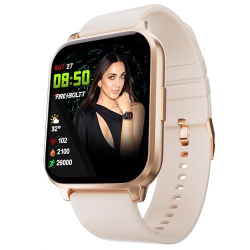 Fire-Boltt Ninja 3 Plus 1.83" Display Smartwatch Full Touch with 100+ Sports Modes with IP68, Sp02 Tracking, Over 100 Cloud Based Watch Faces (Beige) - Triveni World