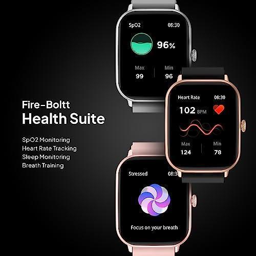 Fire-Boltt Ninja Call Pro Max 2.01” Display Smart Watch, Bluetooth Calling, 120+ Sports Modes, Health Suite, Voice Assistance - Triveni World