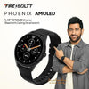 Fire-Boltt Phoenix AMOLED 1.43" Display Smart Watch, with 700 NITS Brightness, Stainless Steel Rotating Crown, Multipe Sports Modes & 360 Health (Black) - Triveni World