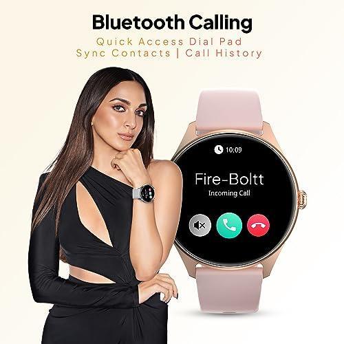 Fire-Boltt Phoenix AMOLED 1.43" Display Smart Watch, with 700 NITS Brightness, Stainless Steel Rotating Crown, Multipe Sports Modes & 360 Health (Gold) - Triveni World