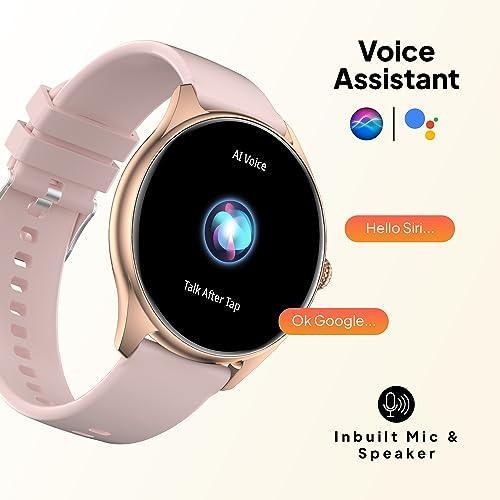 Fire-Boltt Phoenix AMOLED 1.43" Display Smart Watch, with 700 NITS Brightness, Stainless Steel Rotating Crown, Multipe Sports Modes & 360 Health (Gold) - Triveni World