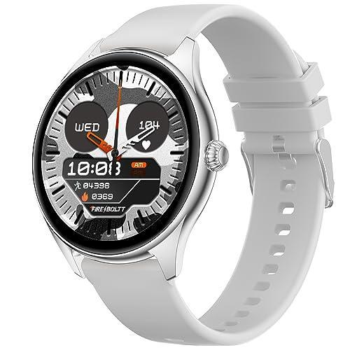 Fire-Boltt Phoenix AMOLED 1.43" Display Smart Watch, with 700 NITS Brightness, Stainless Steel Rotating Crown, Multipe Sports Modes & 360 Health (Grey) - Triveni World