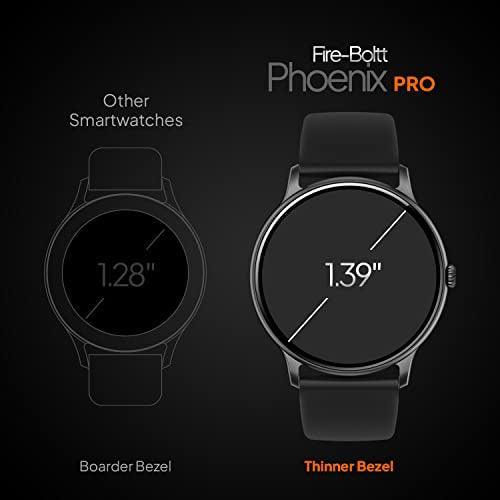 Fire-Boltt Phoenix Pro 1.39" Bluetooth Calling Smartwatch, AI Voice Assistant, Metal Body with 120+ Sports Modes, SpO2, Heart Rate Monitoring (Black) - Triveni World