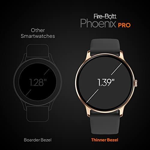 Fire-Boltt Phoenix Pro 1.39" Bluetooth Calling Smartwatch, AI Voice Assistant, Metal Body with 120+ Sports Modes, SpO2, Heart Rate Monitoring (Gold Black) - Triveni World