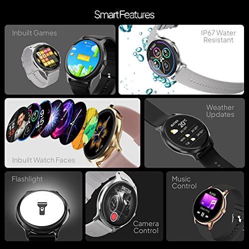 Fire-Boltt Phoenix Pro 1.39" Bluetooth Calling Smartwatch, AI Voice Assistant, Metal Body with 120+ Sports Modes, SpO2, Heart Rate Monitoring (Gold Black) - Triveni World