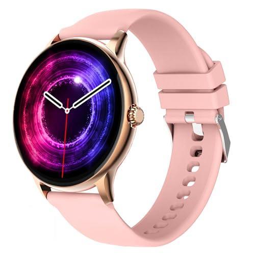 Fire-Boltt Phoenix Pro 1.39" Bluetooth Calling Smartwatch, AI Voice Assistant, Metal Body with 120+ Sports Modes, SpO2, Heart Rate Monitoring (Gold Pink) - Triveni World