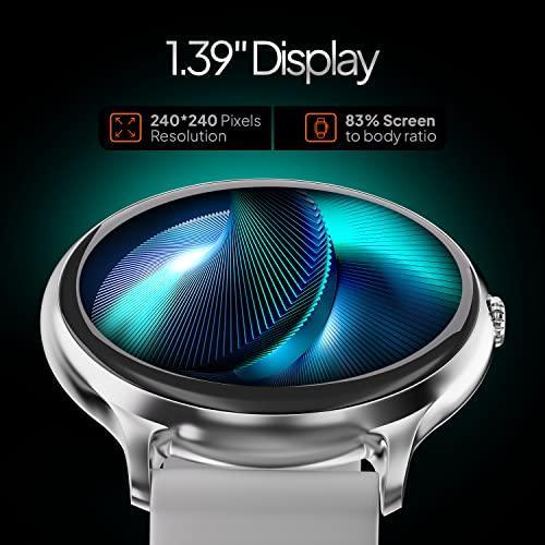 Fire-Boltt Phoenix Pro 1.39" Bluetooth Calling Smartwatch, AI Voice Assistant, Metal Body with 120+ Sports Modes, SpO2, Heart Rate Monitoring (Silver Grey) - Triveni World