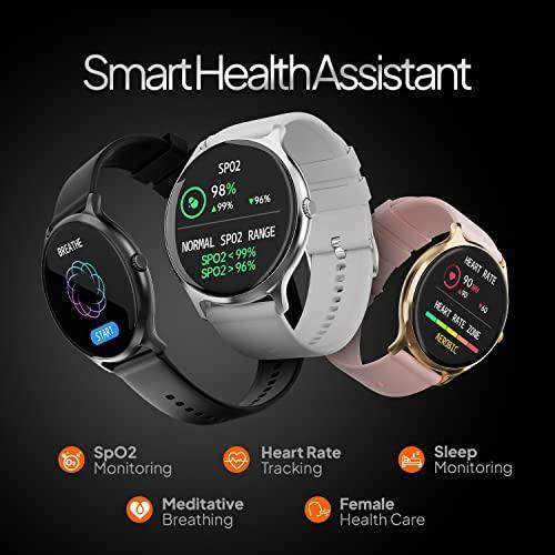 Fire-Boltt Phoenix Pro 1.39" Bluetooth Calling Smartwatch, AI Voice Assistant, Metal Body with 120+ Sports Modes, SpO2, Heart Rate Monitoring (Silver Grey) - Triveni World