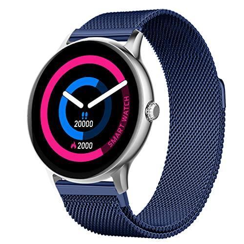 Fire-Boltt Phoenix Ultra Luxury Stainless Steel, Bluetooth Calling Smartwatch, AI Voice Assistant, Metal Body with 120+ Sports Modes, SpO2, Heart Rate Monitoring (Blue) - Triveni World