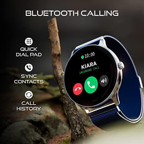 Fire-Boltt Phoenix Ultra Luxury Stainless Steel, Bluetooth Calling Smartwatch, AI Voice Assistant, Metal Body with 120+ Sports Modes, SpO2, Heart Rate Monitoring (Blue) - Triveni World