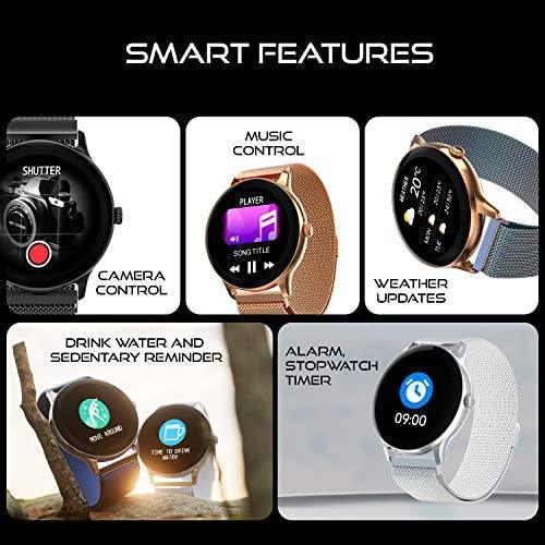 Fire-Boltt Phoenix Ultra Luxury Stainless Steel, Bluetooth Calling Smartwatch, AI Voice Assistant, Metal Body with 120+ Sports Modes, SpO2, Heart Rate Monitoring (Blue) - Triveni World