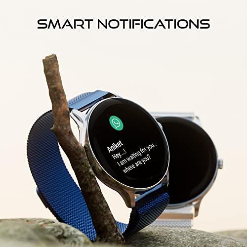 Fire-Boltt Phoenix Ultra Luxury Stainless Steel, Bluetooth Calling Smartwatch, AI Voice Assistant, Metal Body with 120+ Sports Modes, SpO2, Heart Rate Monitoring (Blue) - Triveni World