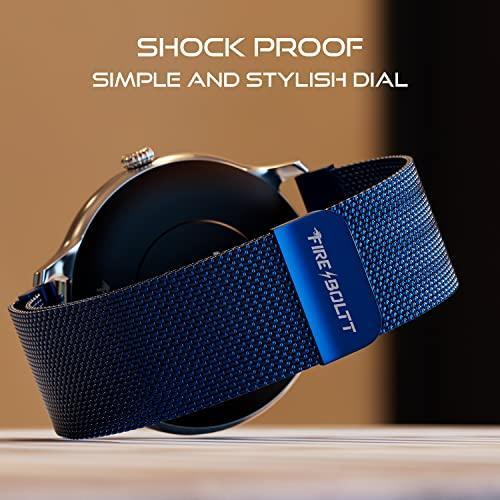 Fire-Boltt Phoenix Ultra Luxury Stainless Steel, Bluetooth Calling Smartwatch, AI Voice Assistant, Metal Body with 120+ Sports Modes, SpO2, Heart Rate Monitoring (Blue) - Triveni World