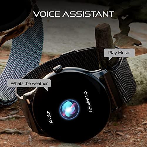 Fire-Boltt Phoenix Ultra Luxury Stainless Steel, Bluetooth Calling Smartwatch, AI Voice Assistant, Metal Body with 120+ Sports Modes, SpO2, Heart Rate Monitoring (Dark Grey) - Triveni World