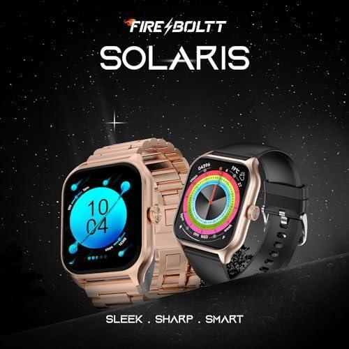 Fire-Boltt Solaris Stainless Steel Smartwatch with Free Silicone Strap, 1.78” AMOLED Always-on Display with 368 * 448 px Resolution, 123 Sports Mode, 2 Watches in 1 Smartwatch (Pink) - Triveni World