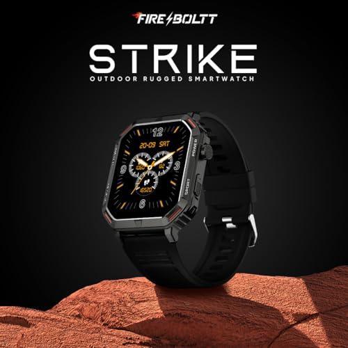 Fire-Boltt Strike Smart Watch 1.95” AMOLED Display, 800 NITS Brightness, 123 Sports Modes, Bluetooth Calling, Always On Mechanism - Triveni World