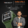 Fire-Boltt Tank 1.85" Outdoor Rugged Bluetooth Calling Smart Watch, 123 Sports Mode, 8 UI Interactions, Built in Speaker & Mic, 7 Days Battery (Green) - Triveni World