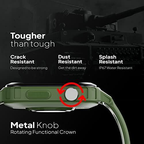 Fire-Boltt Tank 1.85" Outdoor Rugged Bluetooth Calling Smart Watch, 123 Sports Mode, 8 UI Interactions, Built in Speaker & Mic, 7 Days Battery (Green) - Triveni World