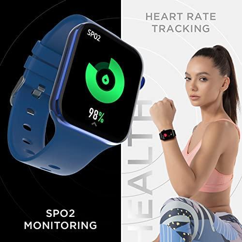 Fire-Boltt Visionary 1.78" AMOLED Bluetooth Calling Smartwatch with 368 * 448 Pixel Resolution, Rotating Crown & 60Hz Refresh Rate 100+ Sports Mode, TWS Connection, Voice Assistance (Blue) - Triveni World