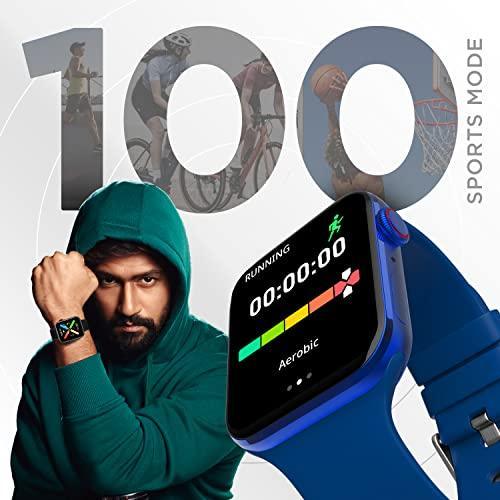 Fire-Boltt Visionary 1.78" AMOLED Bluetooth Calling Smartwatch with 368 * 448 Pixel Resolution, Rotating Crown & 60Hz Refresh Rate 100+ Sports Mode, TWS Connection, Voice Assistance (Blue) - Triveni World