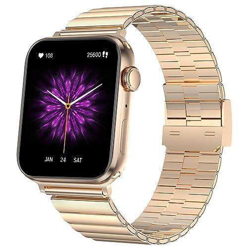 Fire-Boltt Visionary Ultra 1.78" AMOLED, Stainless Steel Luxury Smart Watch, Bluetooth Calling with Rotating Crown, 100+ Sports Mode, TWS Connection (Gold) - Triveni World