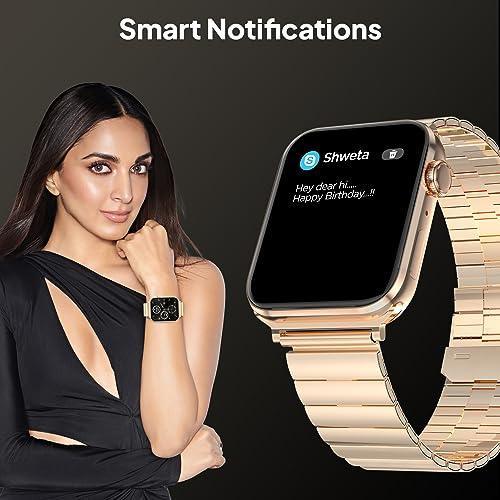 Fire-Boltt Visionary Ultra 1.78" AMOLED, Stainless Steel Luxury Smart Watch, Bluetooth Calling with Rotating Crown, 100+ Sports Mode, TWS Connection (Gold) - Triveni World