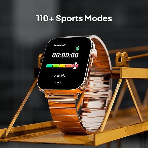 Fire-Boltt Visionary Ultra 1.78" AMOLED, Stainless Steel Luxury Smart Watch, Bluetooth Calling with Rotating Crown, 100+ Sports Mode, TWS Connection (Gold) - Triveni World