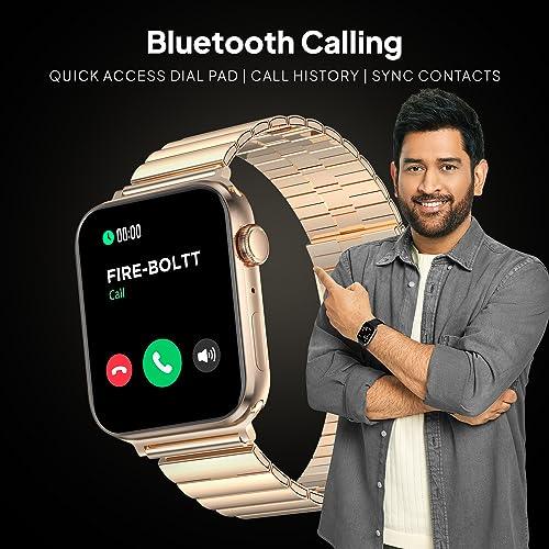 Fire-Boltt Visionary Ultra 1.78" AMOLED, Stainless Steel Luxury Smart Watch, Bluetooth Calling with Rotating Crown, 100+ Sports Mode, TWS Connection (Gold) - Triveni World