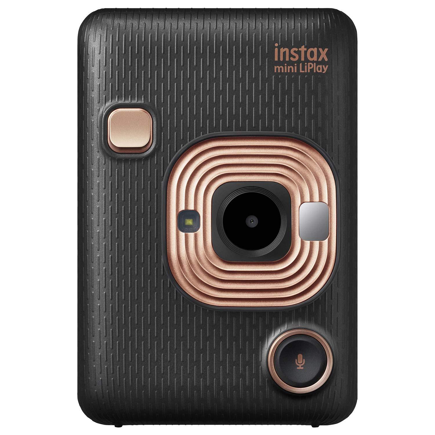 FUJIFILM Instax Mini LiPlay Hybrid Instant Camera (Elegant Black) - Triveni World