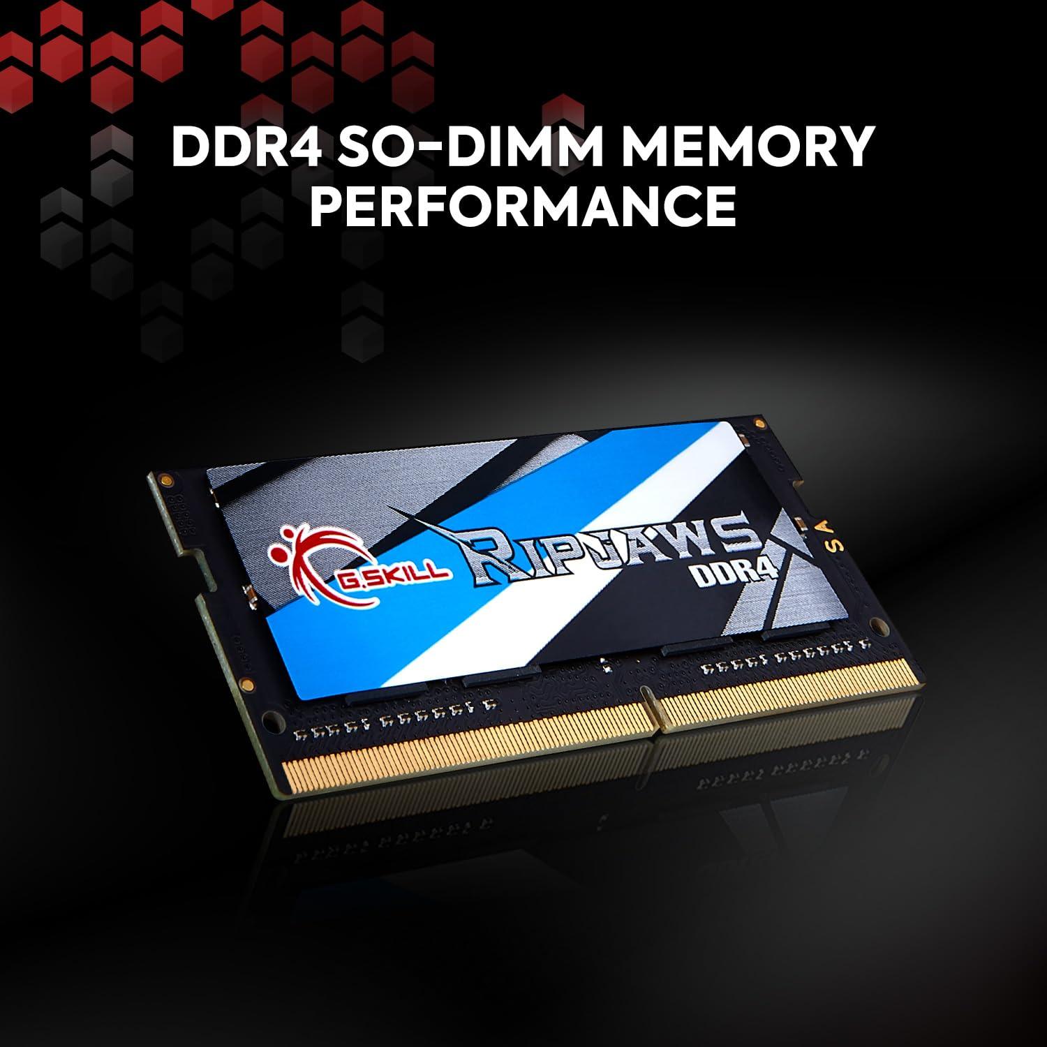 G.Skill Ripjaws SO-DIMM 16GB (1 * 16GB) DDR4 3200 CL22-22-22-52 1.20V Laptop Memory RAM F4-3200C22S-16GRS - Triveni World