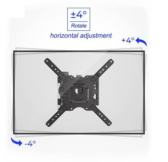 Gadget Wagon 32 to 55 Inch led TV Wall Mount movable swivel corner bracket P4, Swivel and Tilt corner, full motion - Triveni World