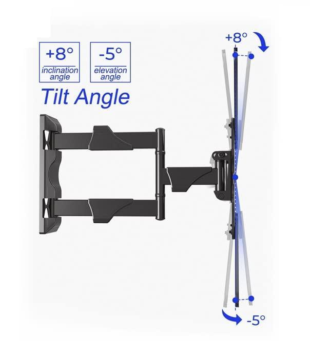 Gadget Wagon 32 to 55 Inch led TV Wall Mount movable swivel corner bracket P4, Swivel and Tilt corner, full motion - Triveni World