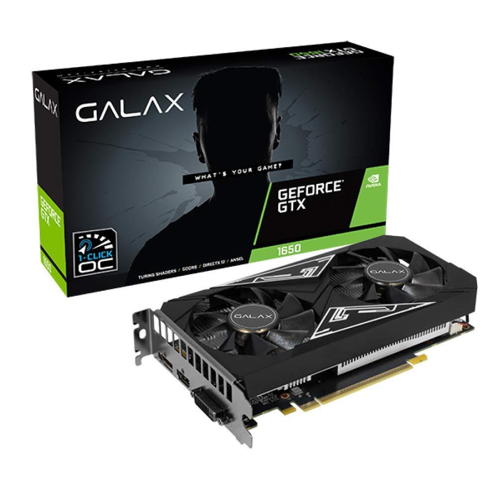 Galax GeForce® GTX 1650 EX Plus (1-Click OC) 4GB GDDR6 128-bit Graphics Card with DP/HDMI/DVI-D - Nvidia GTX 1650 4GB GDDR6 GPU (65SQL8DS93E1) - Triveni World