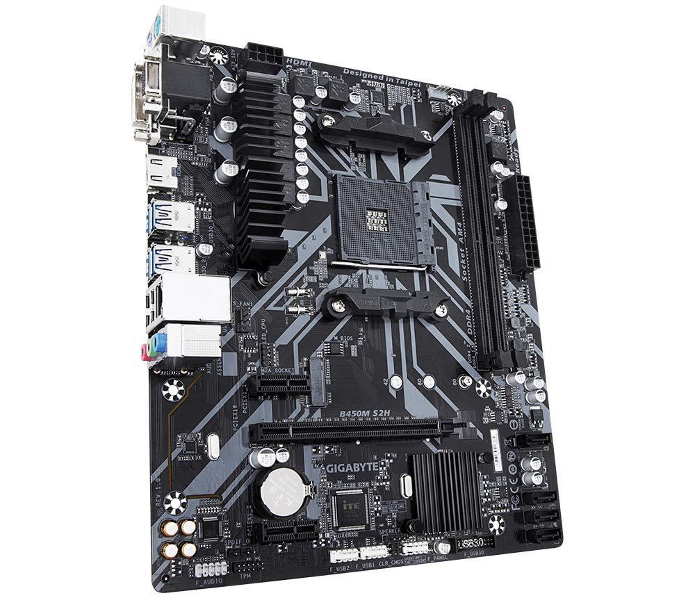 GIGABYTE AMD B450M S2H Ultra Durable MicroATX Motherboard DDR4 - Triveni World