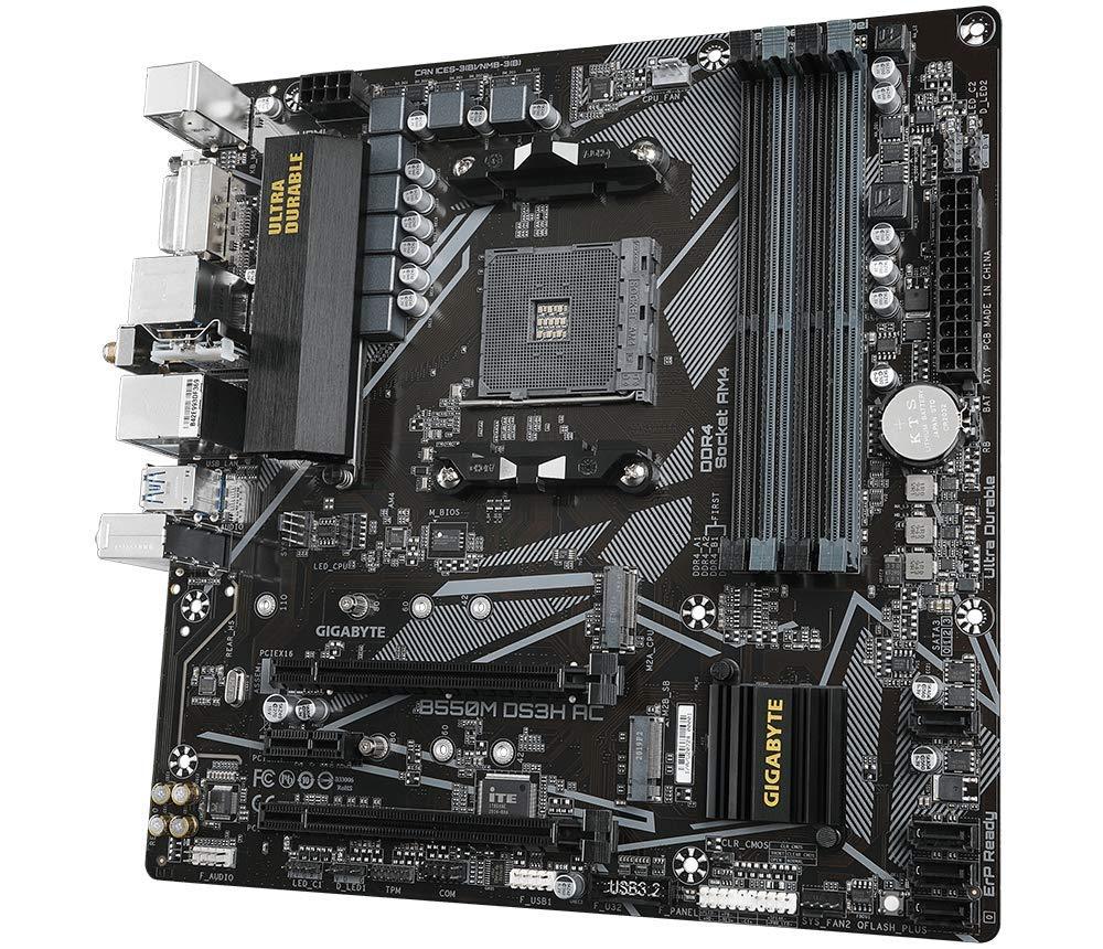 Gigabyte AMD B550 Ultra Durable MicroATX Motherboard Socket AM4 DDR4 - Triveni World