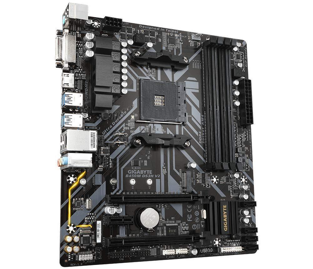 GIGABYTE B450M DS3H V2 (AMD Ryzen AM4/Micro ATX/M.2/HMDI/DVI/USB 3.1/DDR4/Motherboard) - Triveni World