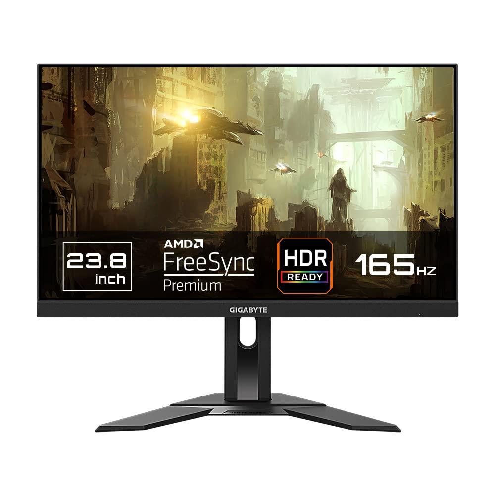 GIGABYTE G24F 2 23.8 Inch (60.452 Cm), 165Hz (180Hz Oc) Gaming Led Monitor with 1920 X 1080 Pixels SS IPS Display, 1Ms (Mprt) Response Time, 95% DCI-P3/125% sRGB, HDR Ready, Freesync Premium (Black) - Triveni World