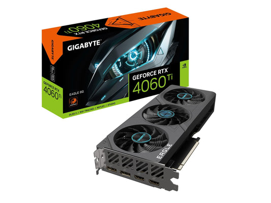 GIGABYTE Geforce RTX 4060 Ti Eagle 8G Graphics Card,3X Windforce Fans,8Gb 128-Bit Gddr6,Gv-N406Teagle-8Gd Video Card,pci_e_x16 - Triveni World